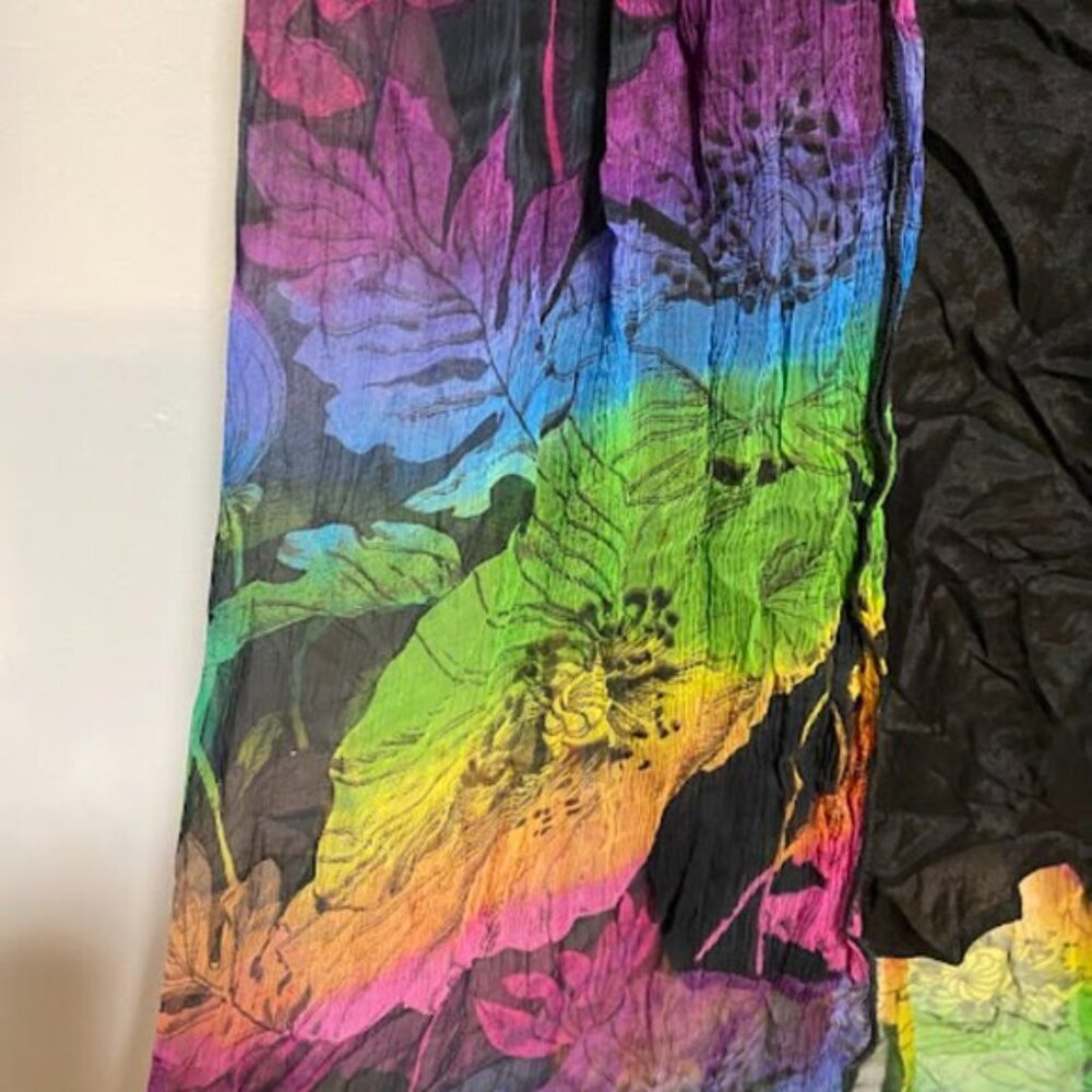 Free People New Romantics Multicolor Rainbow Floral Strappy Mini Dress Size S - Picture 6 of 10